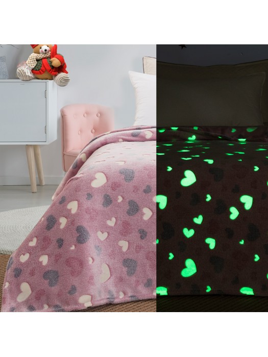 Fluorescent blanket for single bed Art: 6137 Size: 160X220cm